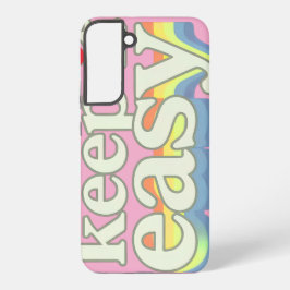 Houd het eenvoudig Retro Pride-typografieontwerp Samsung Galaxy Hoesje