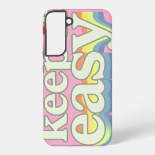 Houd het eenvoudig Retro Pride-typografieontwerp Samsung Galaxy Hoesje