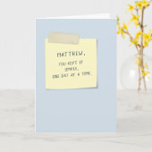 Houd het eenvoudig vijf jaar verjaardag kaart (Gele Bloem)