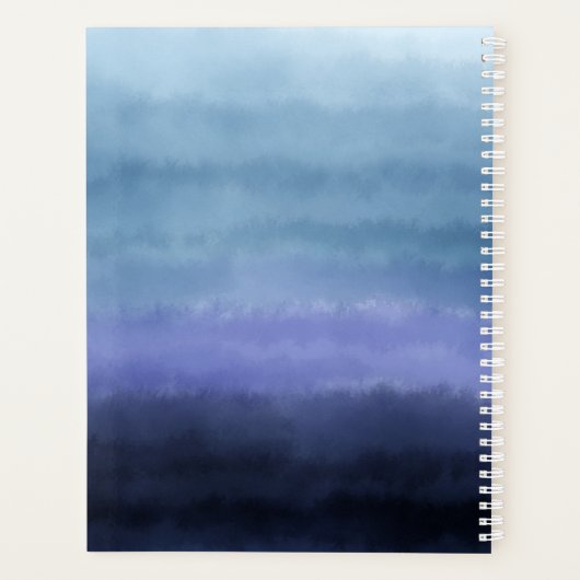 Houd het Eenvoudige Citaat Moderne Blauwe Paarse W Planner (Achterkant)