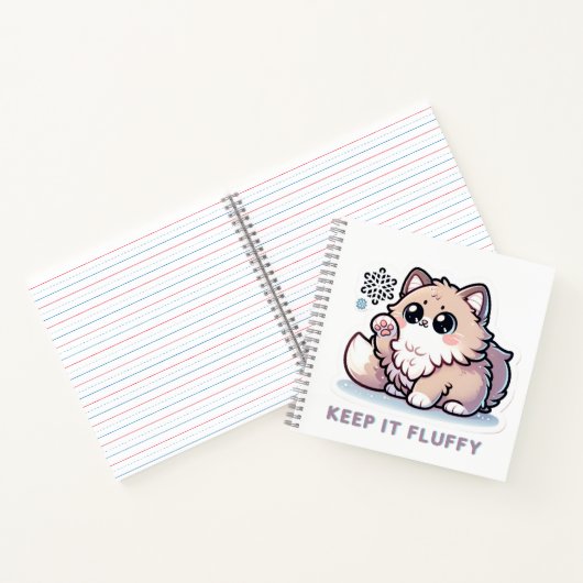 Houd het Fluffy kitten op Notitieboek (Binnen)