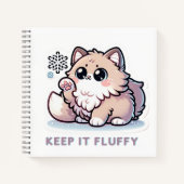 Houd het Fluffy kitten op Notitieboek (Voorkant)