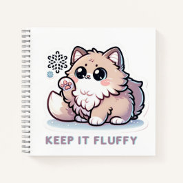 Houd het Fluffy kitten op Notitieboek