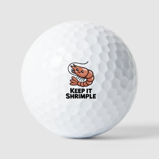 Houd het Garnalig Kawaii Garnaal Golfballen (Voorkant)