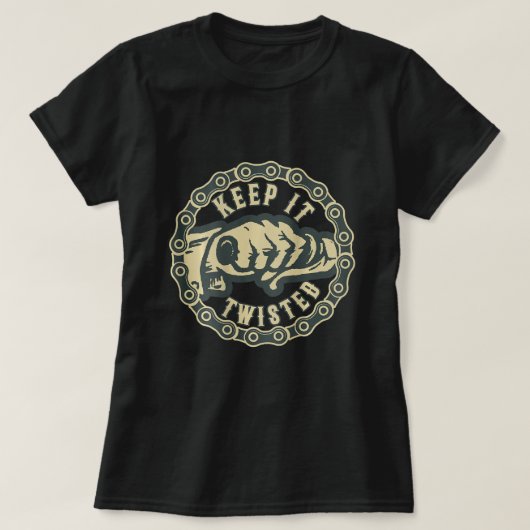 Houd het gedraaid grappig koel  motorshirt t-shirt (Design voorkant)