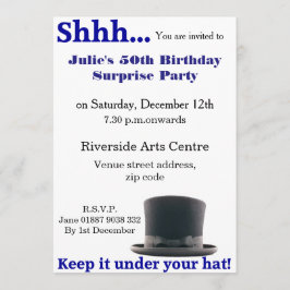 Houd het geheim uitnodiging