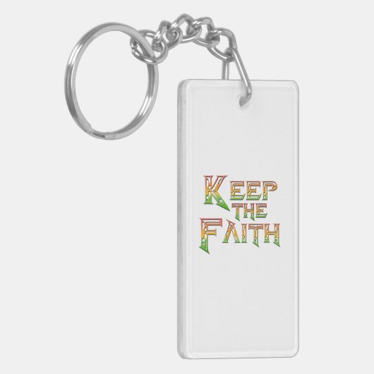 Houd het geloof 2 sleutelhanger (Voorkant Links)