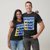 Houd het geloof - blauw geel t-shirt (Unisex)