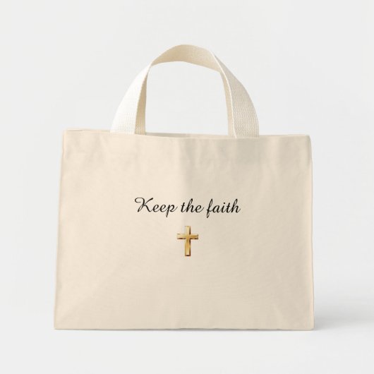 Houd het geloof canvas tas (Voorkant)