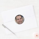 Houd het geloof ronde sticker (Envelop)