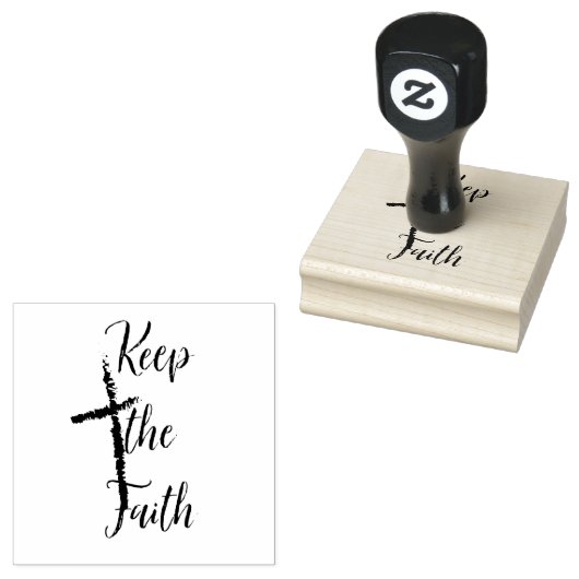 Houd het geloof rubberstempel (Gestempeld)