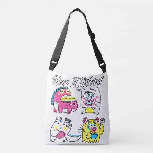Houd het gewoon vreemd crossbody tas (Voorkant)