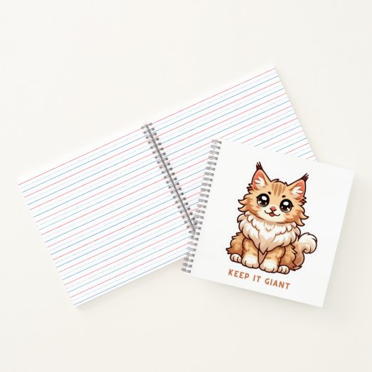 Houd het Giant kitten op Notitieboek (Binnen)