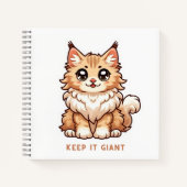 Houd het Giant kitten op Notitieboek (Voorkant)