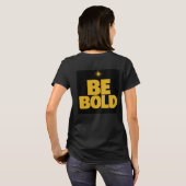 "Houd het goud vast | Wees dapper Tri-Blend T-shir T-shirt (Achterkant volledig)