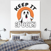 Houd het griezelig canvas afdruk (Insitu (Slaapkamer))