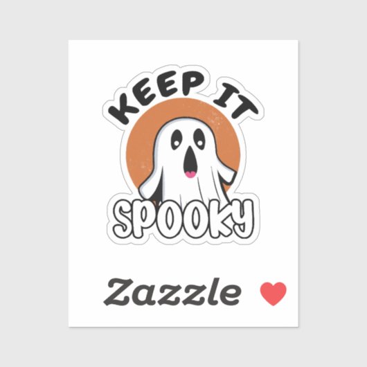 Houd het griezelig sticker (Vel)