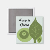 Houd het groen - magneet (Voorkant / Achterkant)