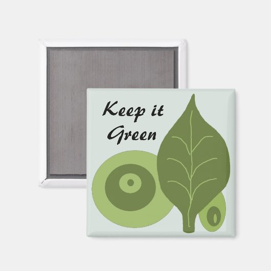 Houd het groen - magneet (Voorkant / Achterkant)