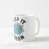 Houd het groen - Natuur & Earth Illustration Koffiemok (Voorkant rechts)