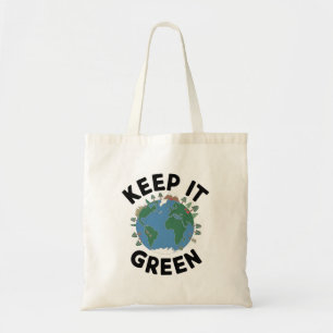 Houd het groen - Natuur & Earth Illustration Tote Bag