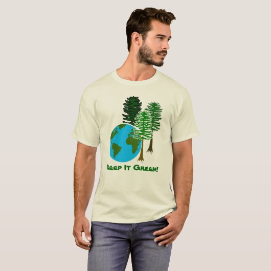 Houd het groen t-shirt (Voorkant volledig)