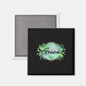 Houd het Groene Milieu Planet Earth Day Magneet (Voorkant / Achterkant)