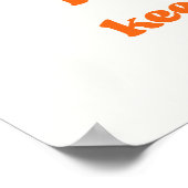 Houd het groovy en laat het groeien poster (Hoek)