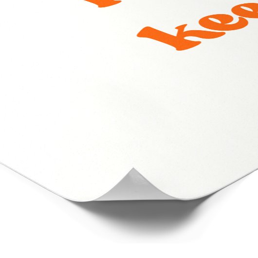 Houd het groovy en laat het groeien poster (Hoek)