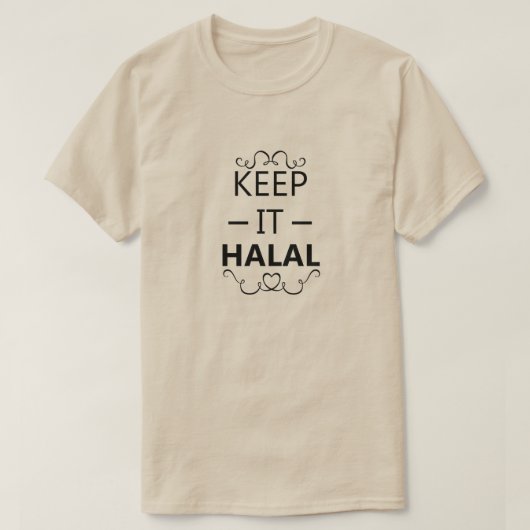 Houd het halal t-shirt (Design voorkant)
