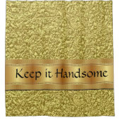 Houd het handige douchetriem Gold Douchegordijn (Voorkant)