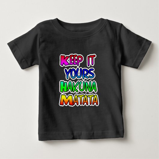 Houd het Jouw Hakuna Matata Kunstprint (Voorkant)