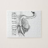 Houd het Klasse Elegante Zwaan Legpuzzel (Horizontaal)