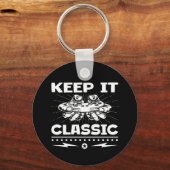 Houd het Klassiek Retro Gamecontroller Videospel Sleutelhanger (Achterkant)