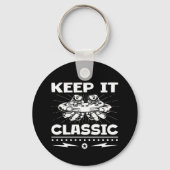 Houd het Klassiek Retro Gamecontroller Videospel Sleutelhanger (Achterkant)