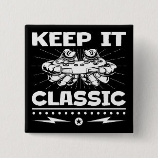 Houd het Klassiek Retro Gamecontroller Videospel Vierkante Button 5,1 Cm