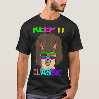 Houd het klassieke alpaca 80's Llama van 90 T-shirt