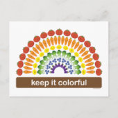 Houd het kleurrijk briefkaart (Voorkant)