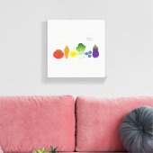 Houd het kleurrijk (eenvoudig ontwerp) canvas afdruk (Insitu (Woonkamer))