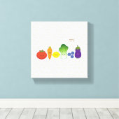 Houd het kleurrijk (eenvoudig ontwerp) canvas afdruk (Insitu (Houten vloer))