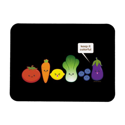 Houd het kleurrijk (eenvoudig ontwerp) magneet (Horizontaal)