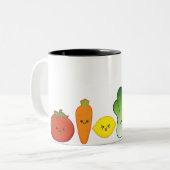 Houd het kleurrijk (eenvoudig ontwerp) tweekleurige koffiemok (Voorkant links)