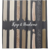 Houd het knappe douchegordijn (Voorkant)