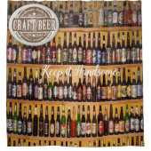 Houd het Knappe Douchegordijn Bier (Voorkant)