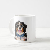 Houd het koel Bernese Mountain Dog Kunst Koffiemok (Voorkant links)