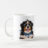 Houd het koel Bernese Mountain Dog Kunst Koffiemok (Links)