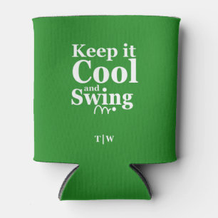 Houd het koel en Swing Golf Theme Blikjeskoeler