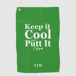 Houd het koel en zet het Initialen Golfhanddoek
