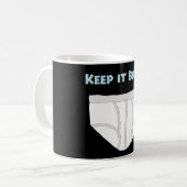 Houd het kort koffiemok (Voorkant links)