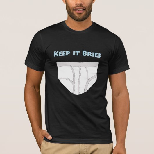 Houd het kort t-shirt (Voorkant)